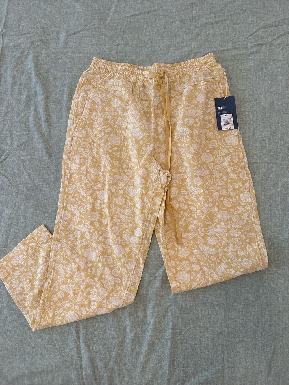 Universal thread  cotton Floral Drawstring Joggers.Size XS.